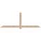 Ekena Millwork Eugene Smooth Timber Gable Bracket, Douglas Fir, 108"W x 40"H x 3 1/2"D x 5 1/2"F, 9/12 Pitch GBW108X40X0406EUG00SDF - alternate 1